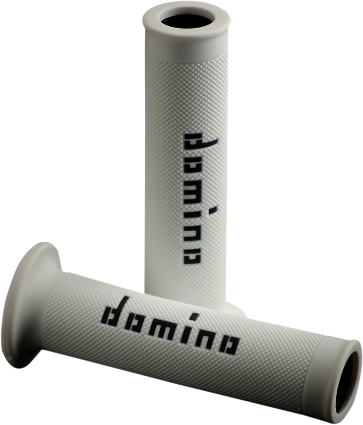 DOMINO MotoGP Dual-Compound Road Race Grips, White/Black – A01041C4046B7-0