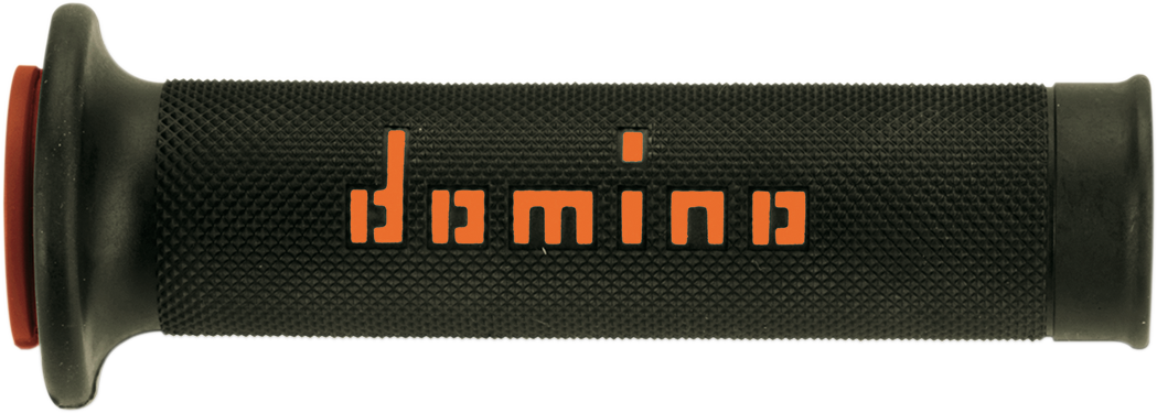 DOMINO MotoGP Dual-Compound Motorcycle Grips, Black and Orange A01041C4540B7-0