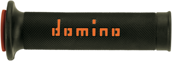 DOMINO MotoGP Dual-Compound Motorcycle Grips, Black and Orange A01041C4540B7-0