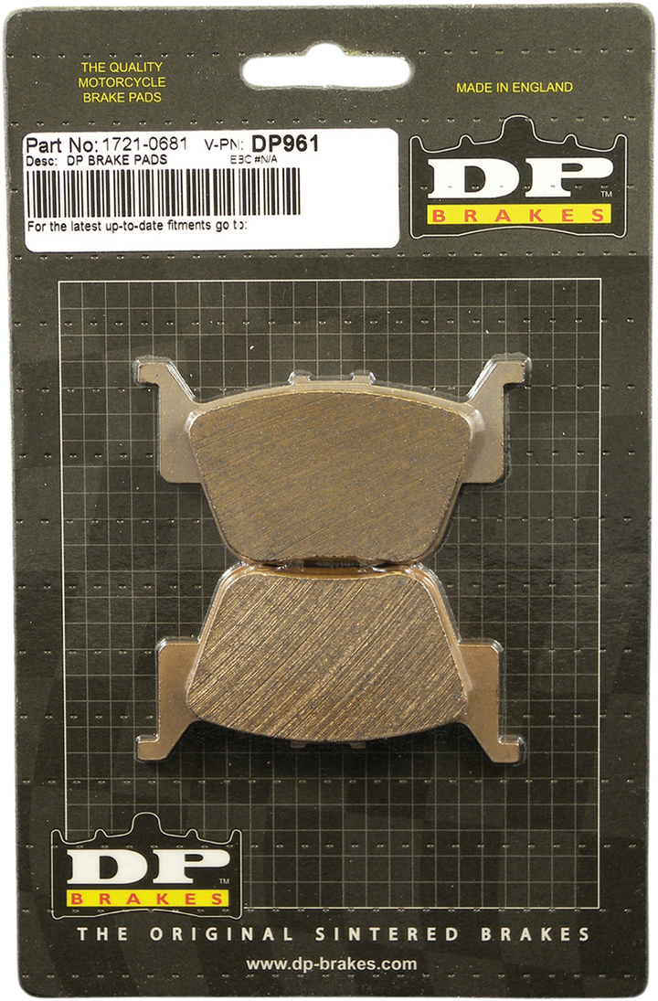 DP BRAKES Standard Brake Pads - Honda DP961