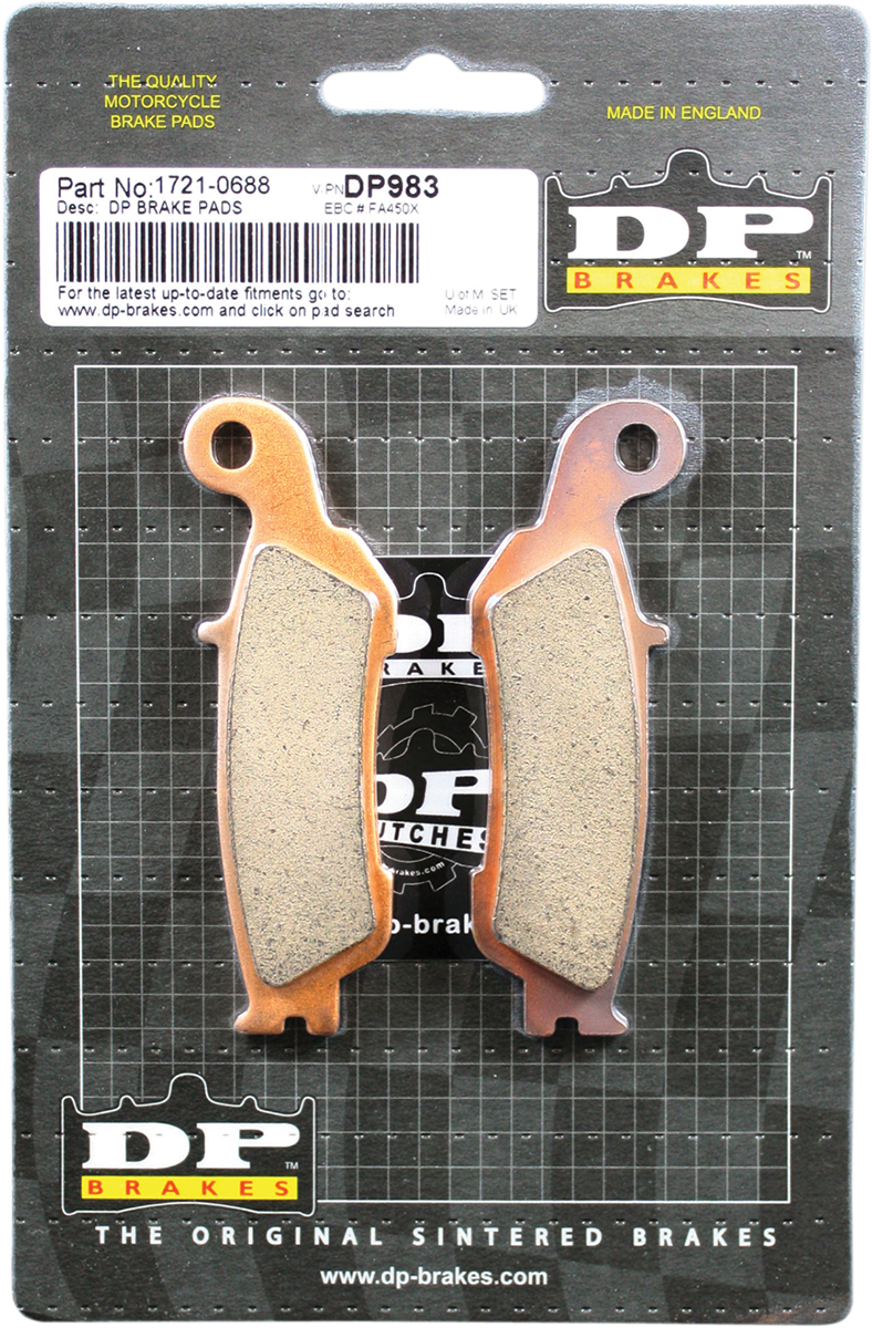 DP BRAKES DP983 Standard Brake Pads for Yamaha