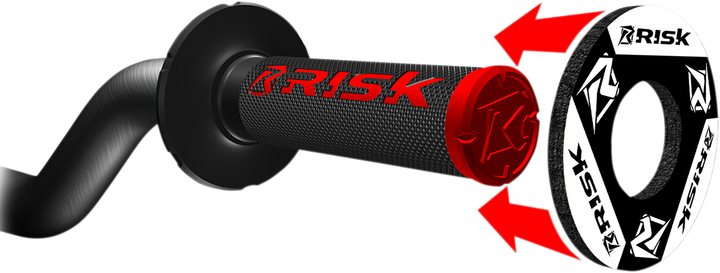 Risk Racing Grip Donuts 00110 Motorcycle and ATV Handlebar Comfort Pads