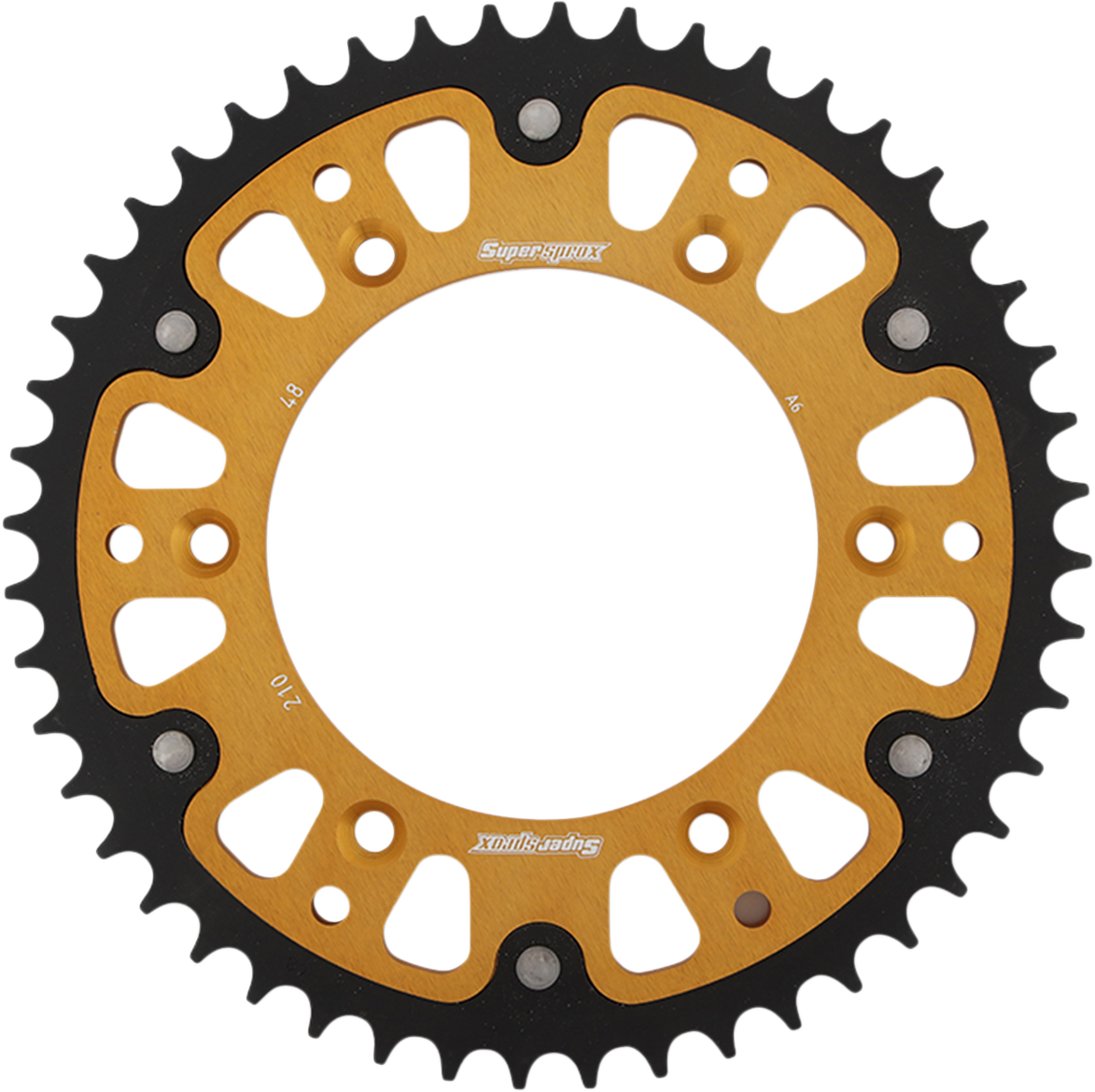 SUPERSPROX Stealth Rear Sprocket 48-Tooth Gold Honda RST-210-48-GLD