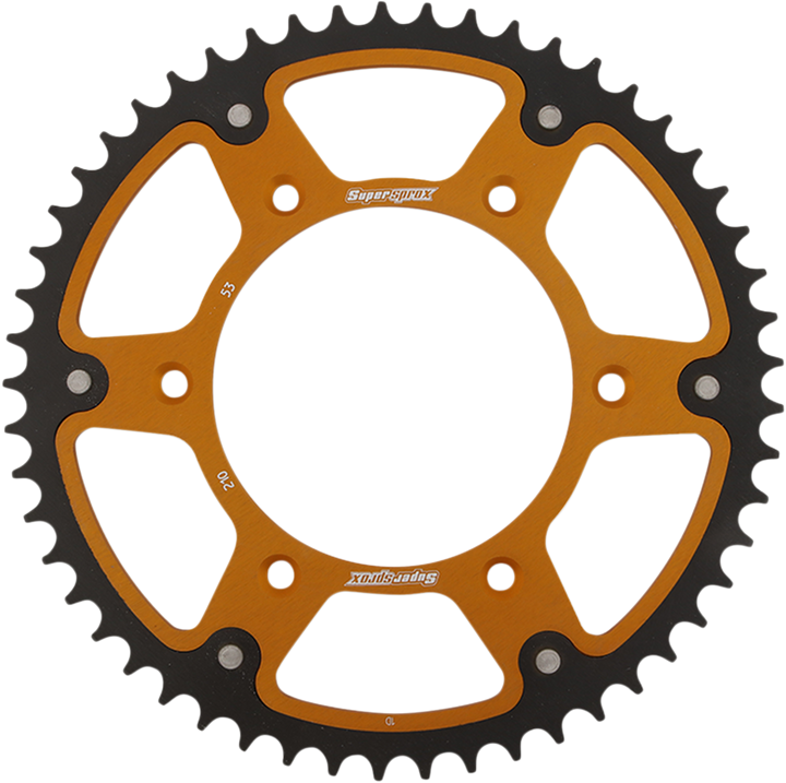 SUPERSPROX Stealth Rear Sprocket 53-Tooth Gold Honda RST-210-53-GLD