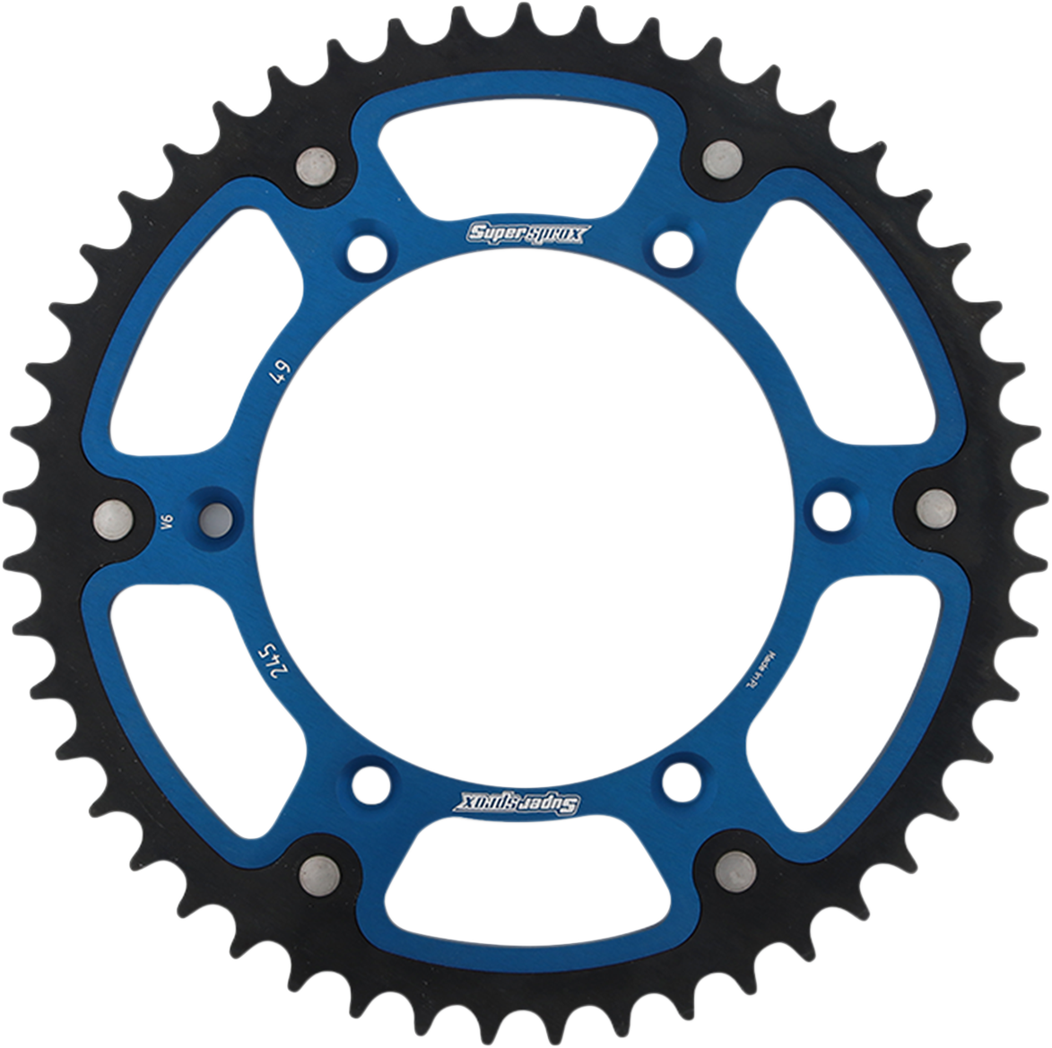 SuperSprox Stealth Rear Sprocket 49-Tooth Blue for Yamaha – RST-245-49-BLU