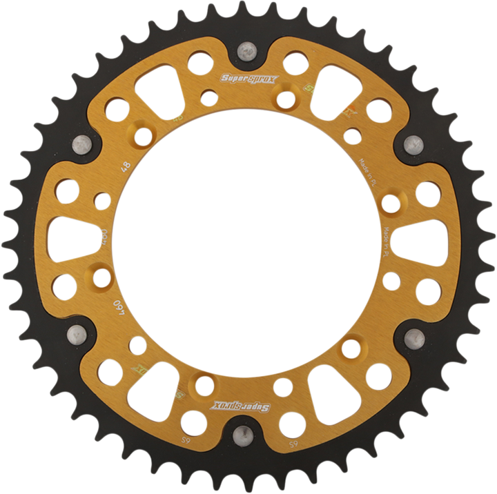 SUPERSPROX Stealth Rear Sprocket RST-460-48-GLD, 48-Tooth Gold Kawasaki/Suzuki