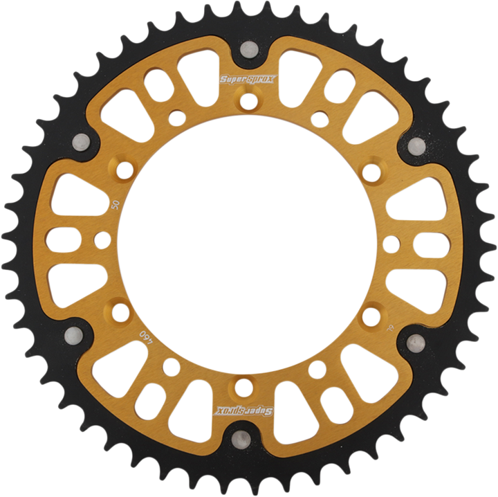 SUPERSPROX Stealth RST-460-50-GLD 50-Tooth Gold Rear Sprocket for Kawasaki and Suzuki
