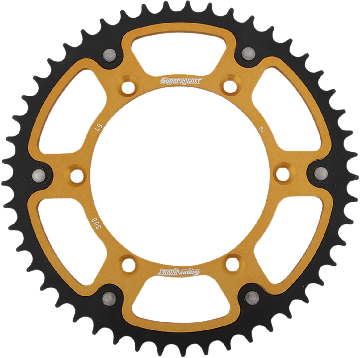 SUPERSPROX Stealth Rear Sprocket 49-Tooth Gold RST-808-49-GLD for Kawasaki and Suzuki