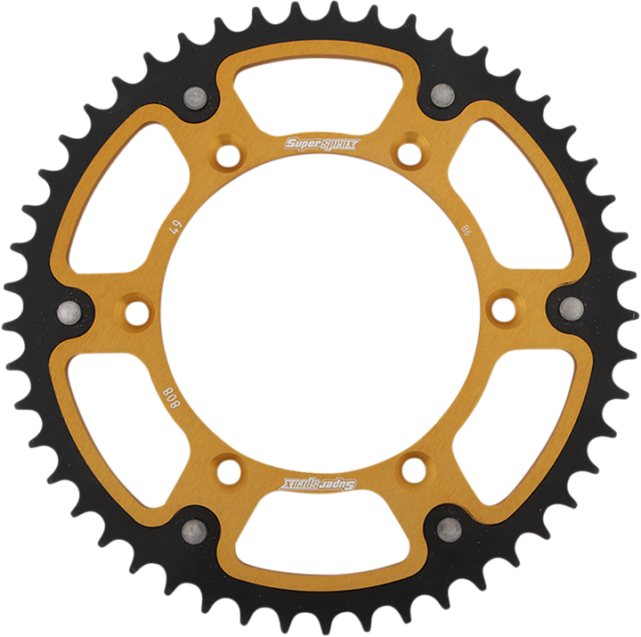 SUPERSPROX Stealth Rear Sprocket 49-Tooth Gold RST-808-49-GLD for Kawasaki and Suzuki