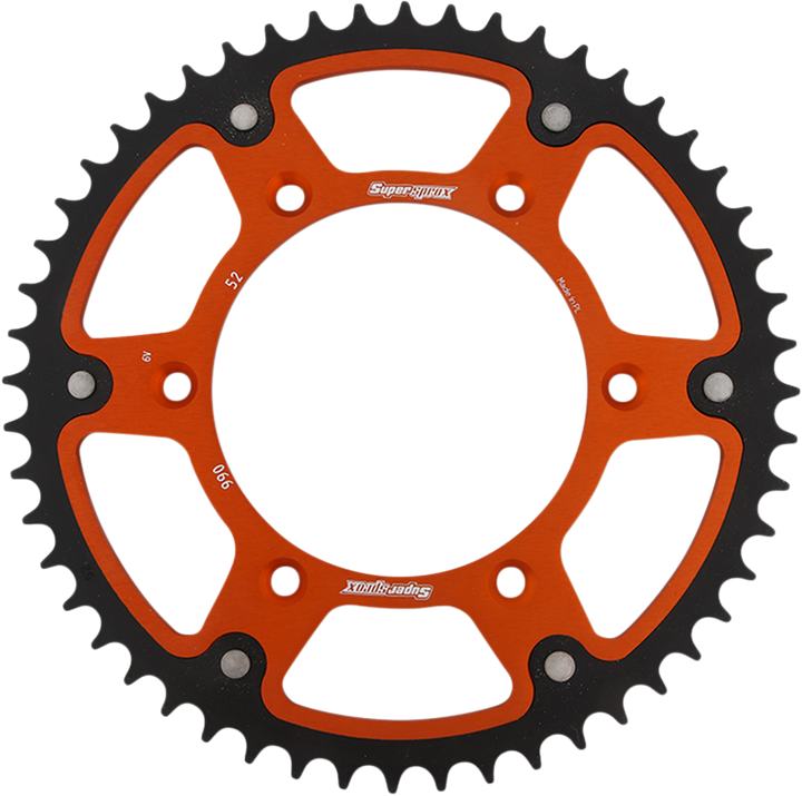 Supersprox Stealth Rear Sprocket 52-Tooth Orange RST-990-52-ORG for Husaberg, Husqvarna and KTM
