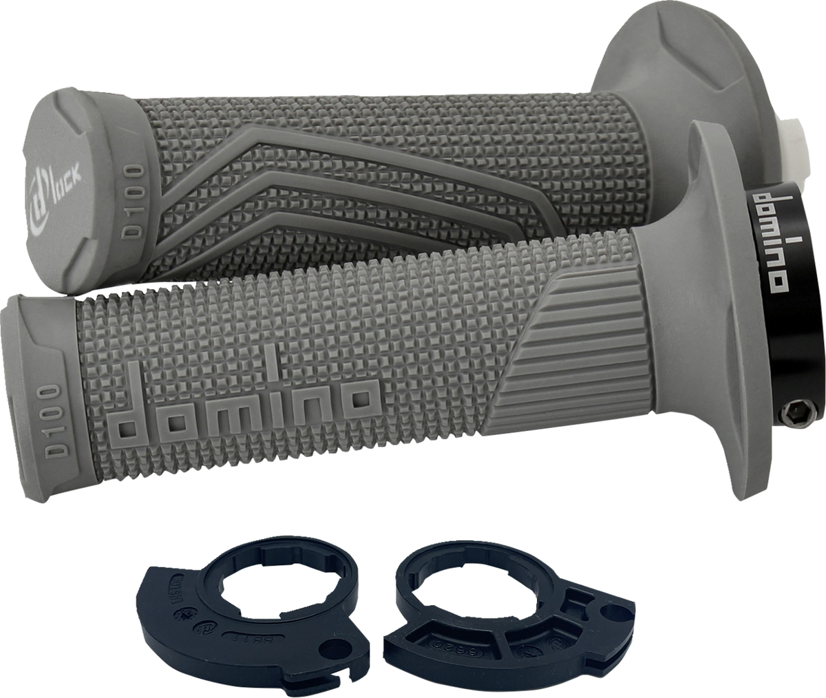 DOMINO D100 D-Lock Single-Cable Grips, Gray, Part Number D10046C5200H7-0