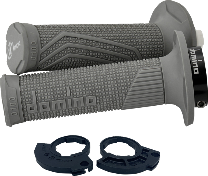 DOMINO D100 D-Lock Single-Cable Grips, Gray, Part Number D10046C5200H7-0