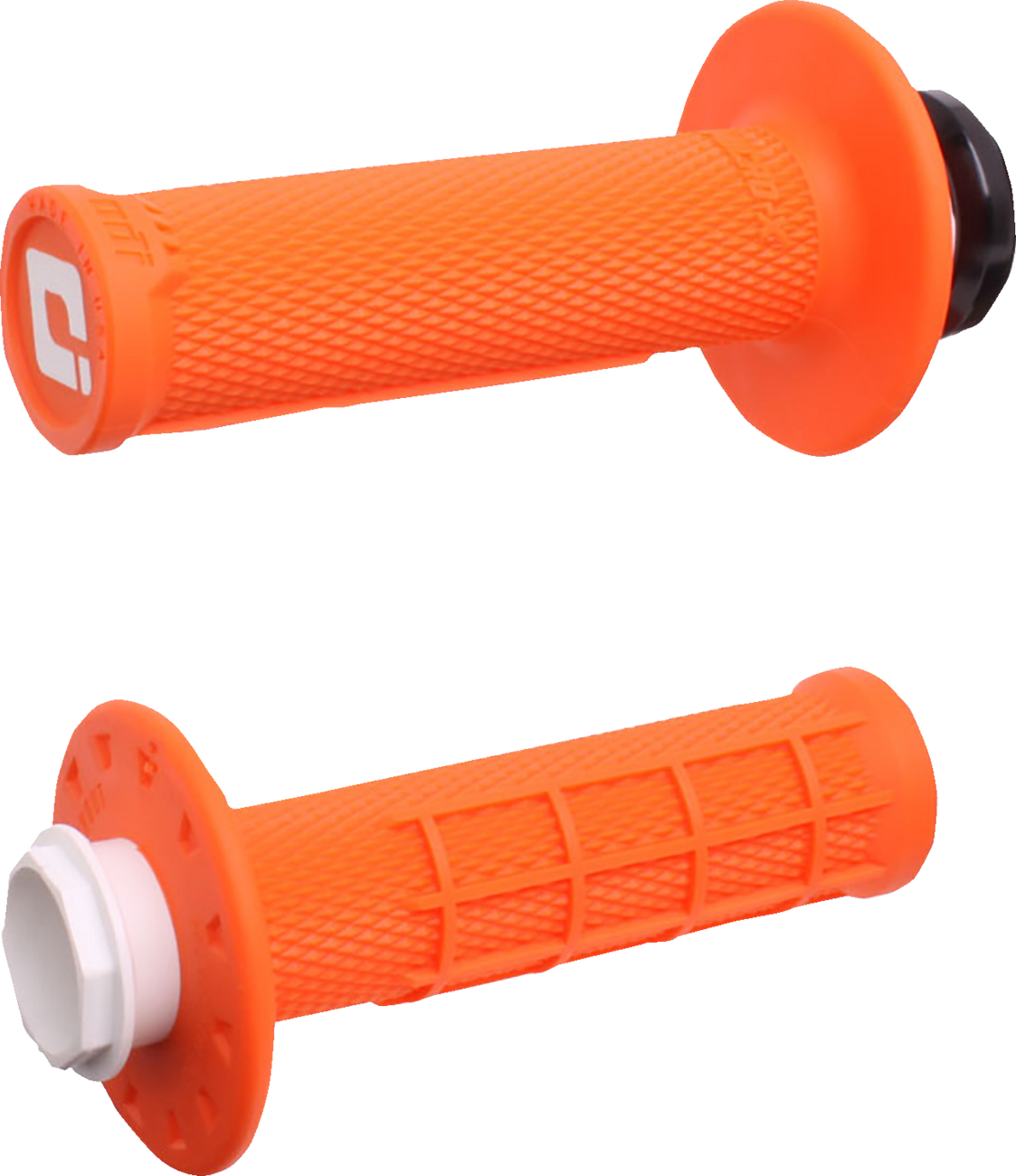 ODI Micro-X Half-Waffle V2 Lock-On Grips Orange/Black H36MXO
