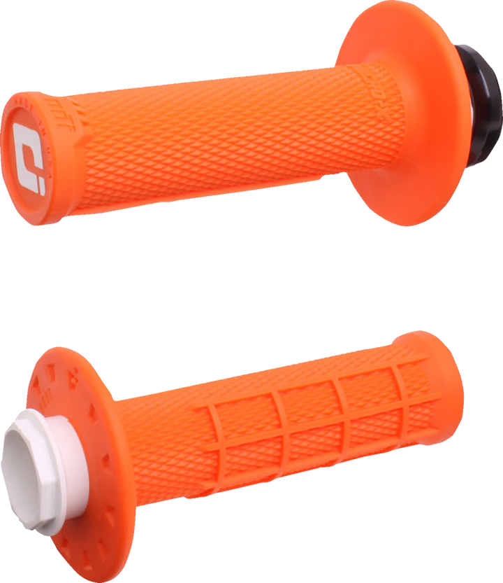 ODI Micro-X Half-Waffle V2 Lock-On Grips Orange/Black H36MXO