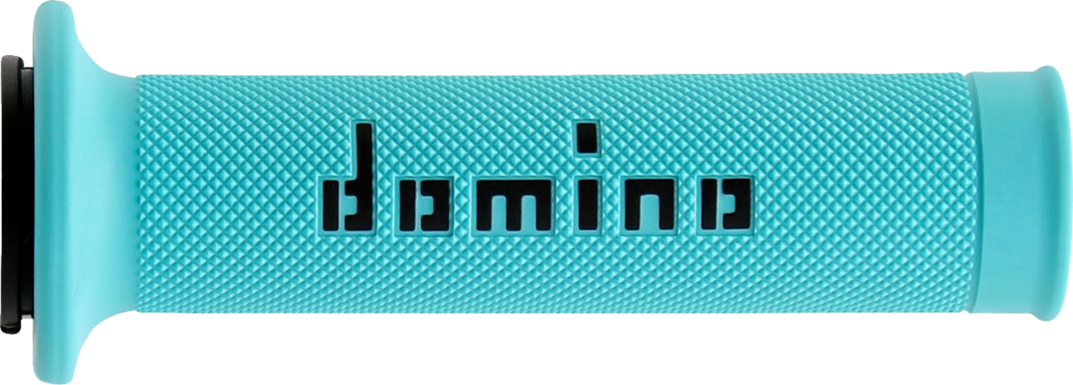 DOMINO MotoGP Dual-Compound Motorcycle Grips Cyan/Black A01041C4080B7-0