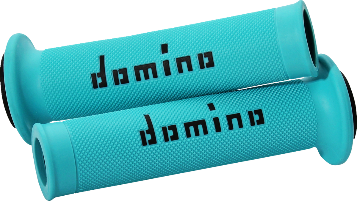DOMINO MotoGP Dual-Compound Motorcycle Grips Cyan/Black A01041C4080B7-0