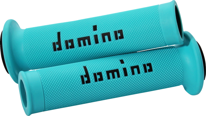 DOMINO MotoGP Dual-Compound Motorcycle Grips Cyan/Black A01041C4080B7-0