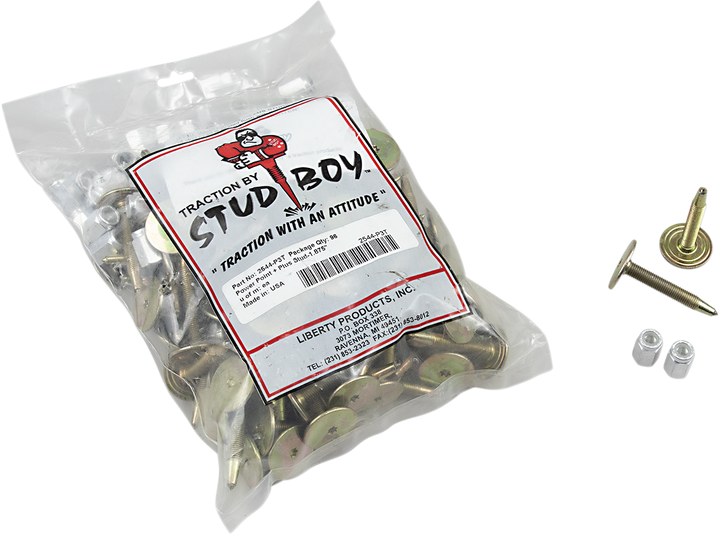 STUD BOY Power Point +Plus Studs with Power Tower Locknuts - 1.500" - 96 Pack 2485-P3