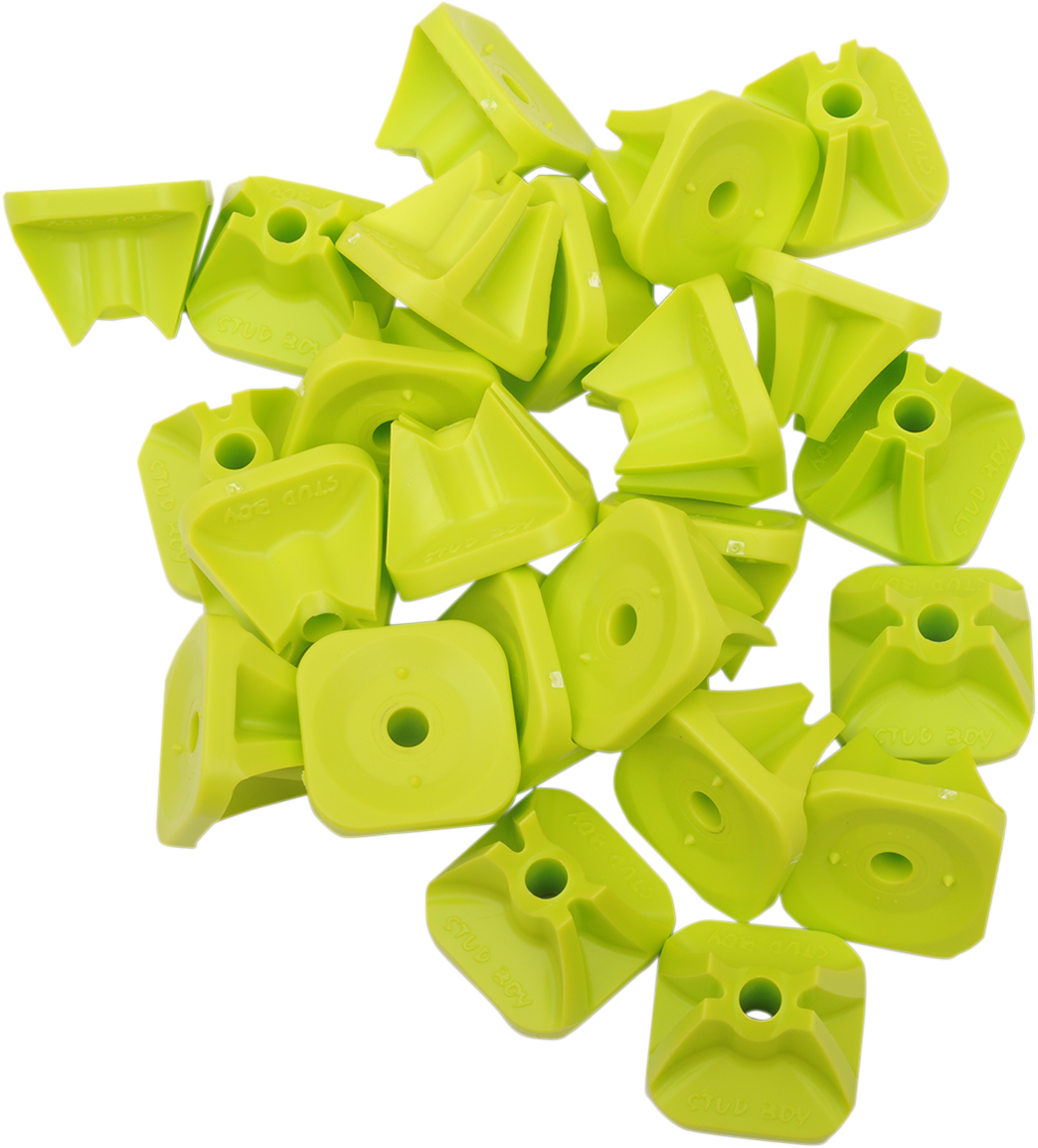 STUD BOY Pro Series Backing Plates - Single - Hi-viz Green - 24 Pack 2513-P1-HVG