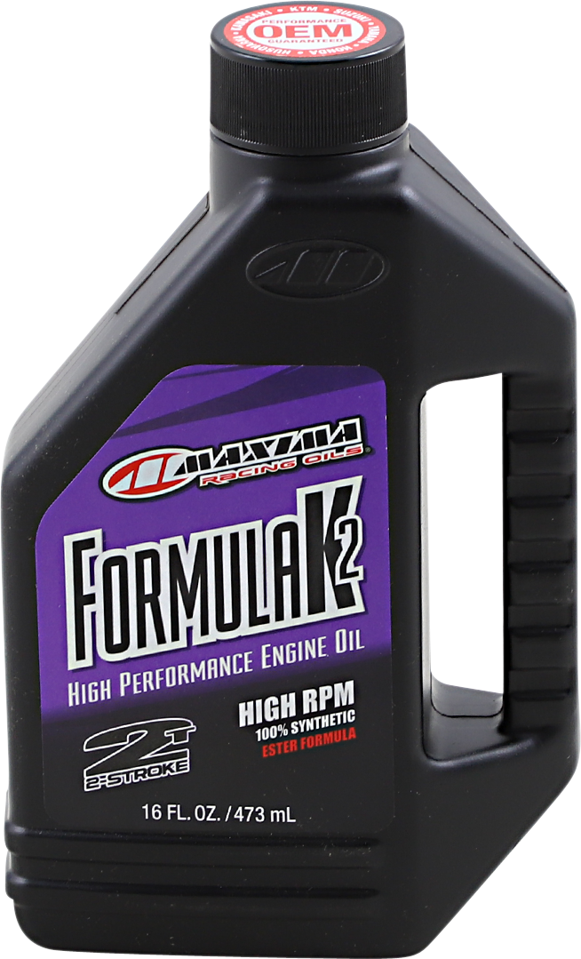 Maxima Formula K2 High RPM Synthetic 2T Engine Oil - 16 U.S. fl oz.