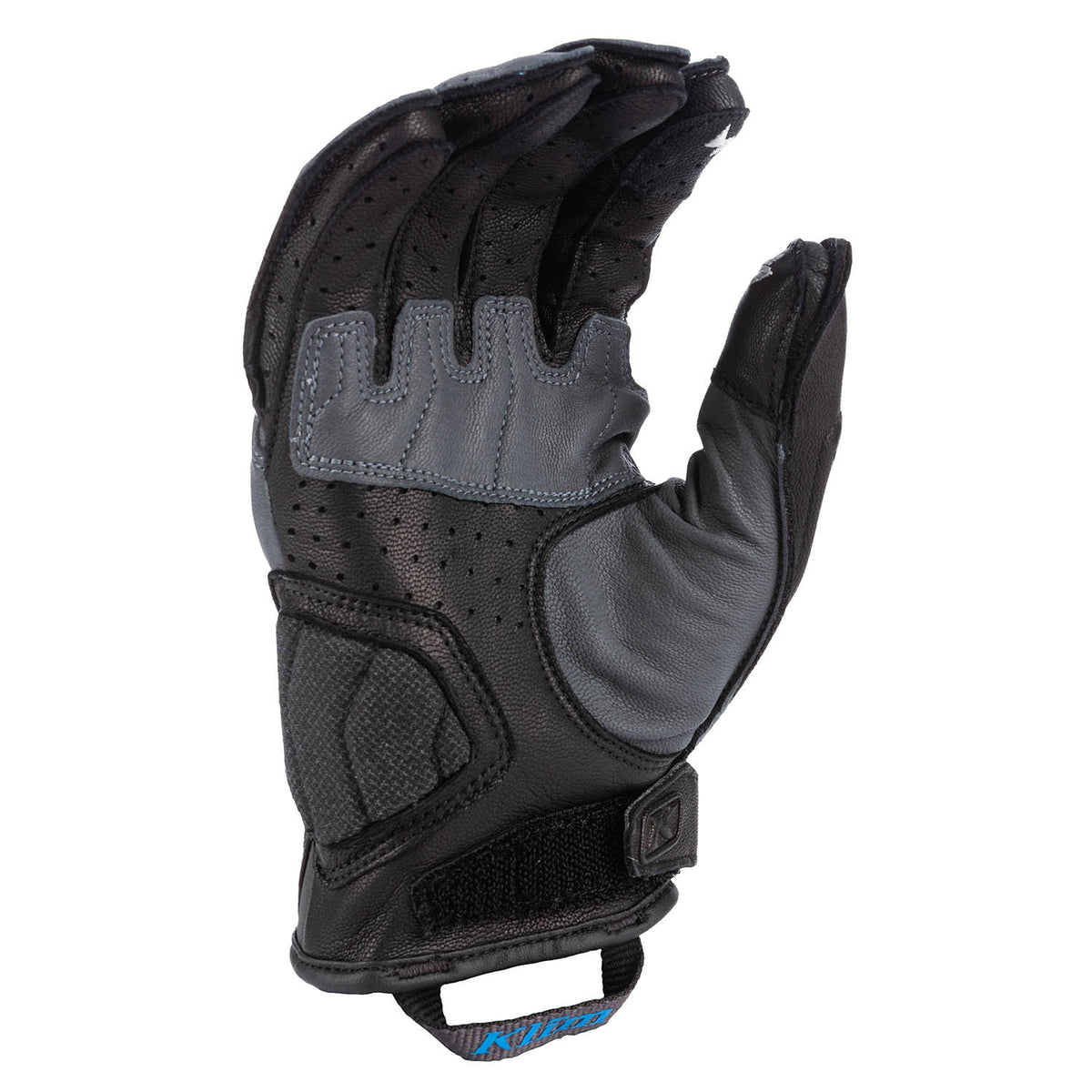 Klim Induction Glove - Asphalt - Electric Blue Lemonade