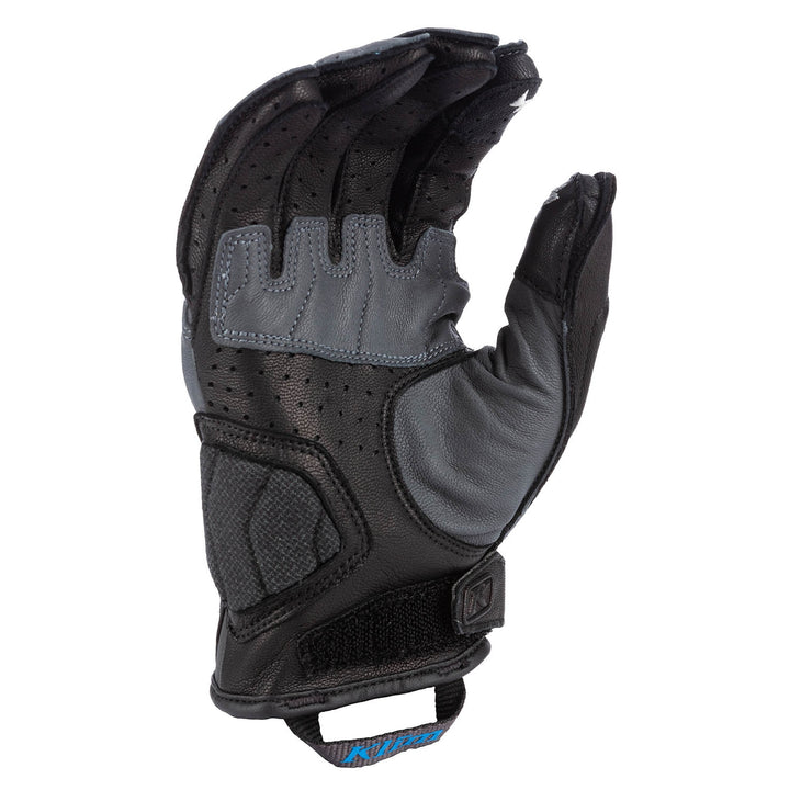 Klim Induction Glove - Asphalt - Electric Blue Lemonade