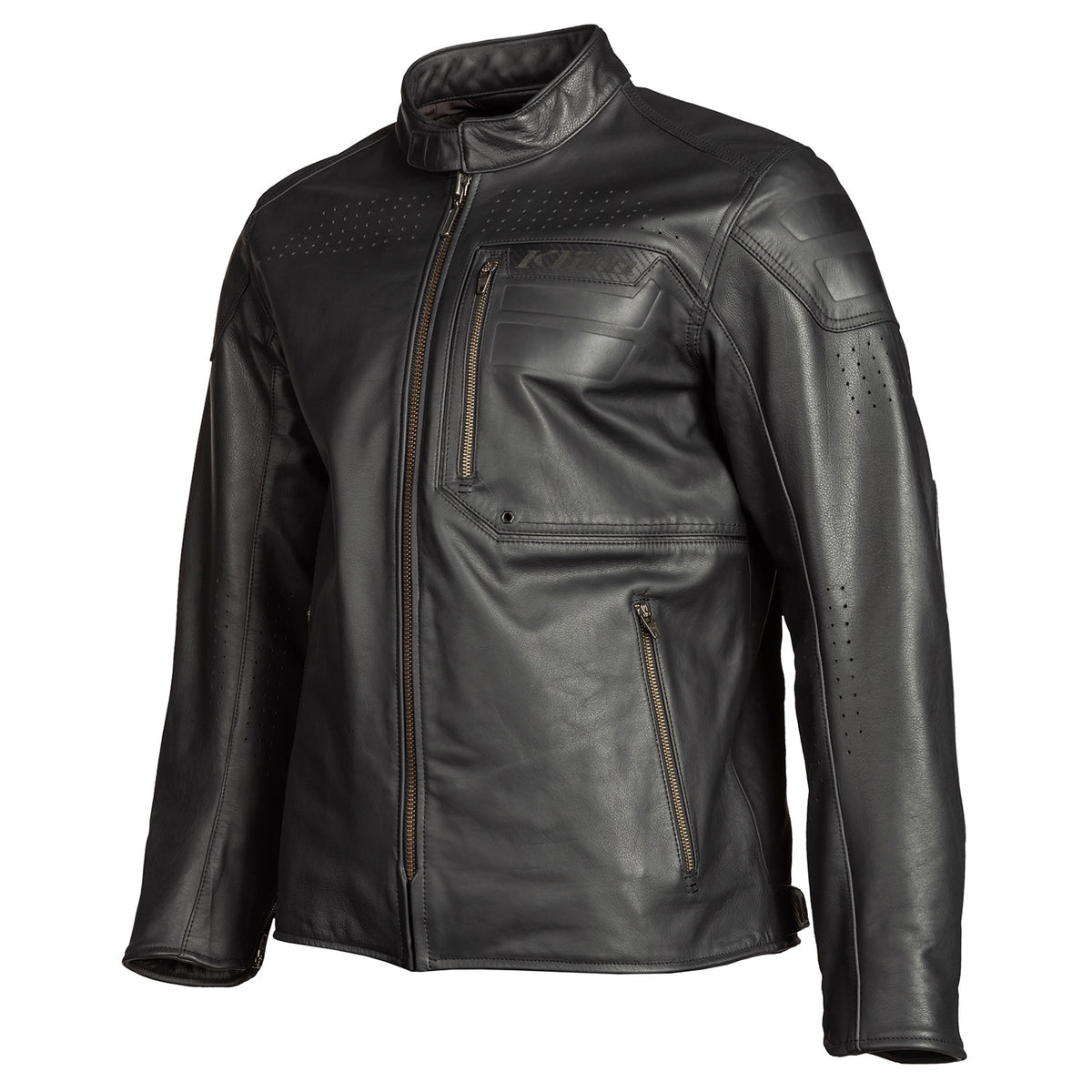 Klim Sixxer Leather Jacket - Gunmetal Black