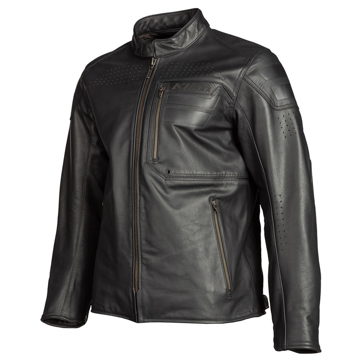 Klim Sixxer Leather Jacket - Gunmetal Black