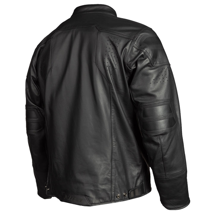 Klim Sixxer Leather Jacket - Gunmetal Black