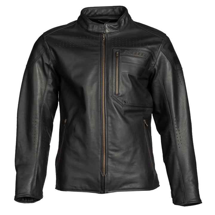 Klim Sixxer Leather Jacket - Gunmetal Black
