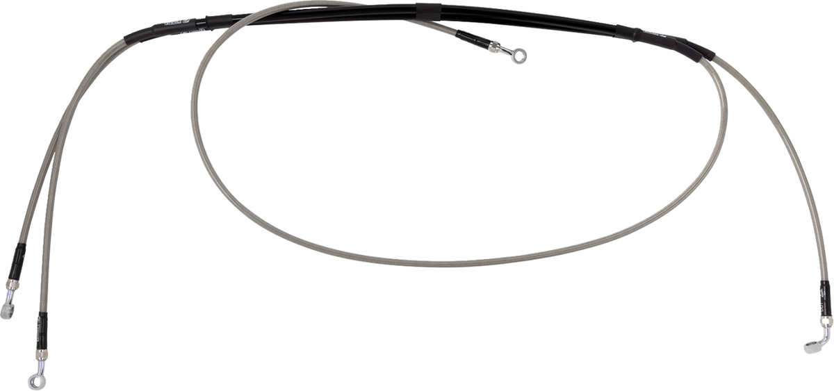 MOOSE OFFROAD B05-1-018/P Stainless Steel Brake Line Pair