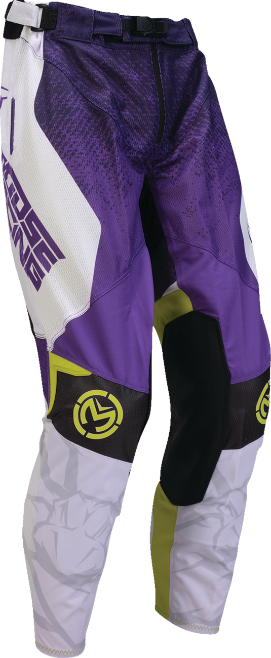 Moose Racing Sahara Pants - Purple/Hi-Viz