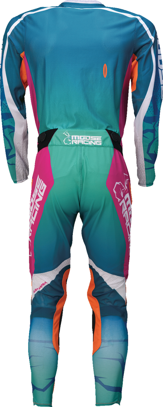 Moose Racing Sahara Jersey - Teal/Orange/Pink