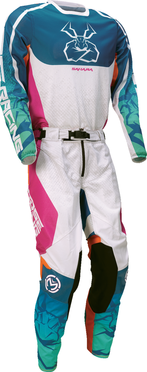 Moose Racing Sahara Jersey - Teal/Orange/Pink