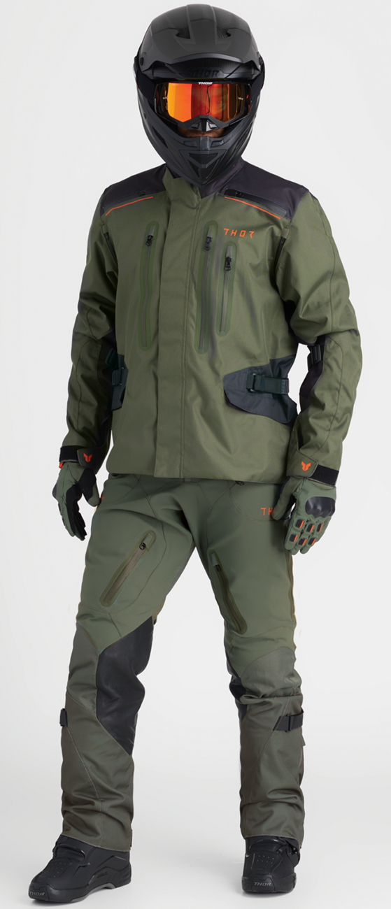 Thor Range Jacket - Army/Orange