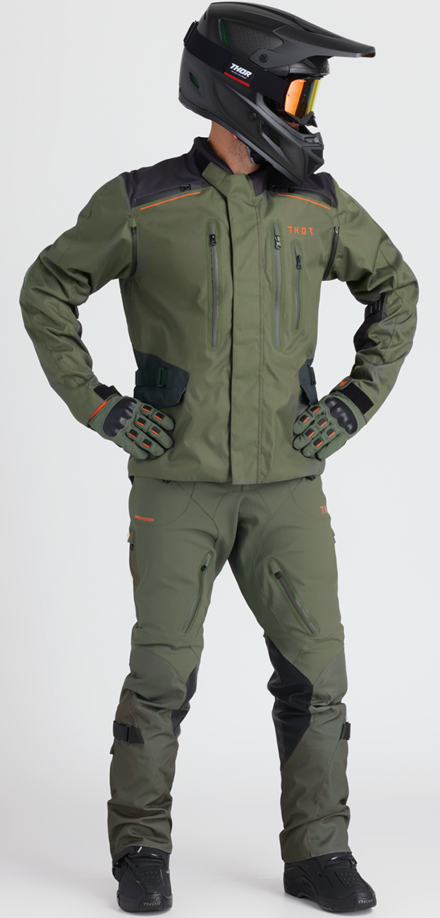 Thor Range Jacket - Army/Orange