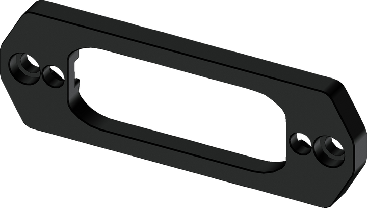 KFI PRODUCTS Fairlead Adapter - Centered - 1/2" - Polaris Ranger 102160