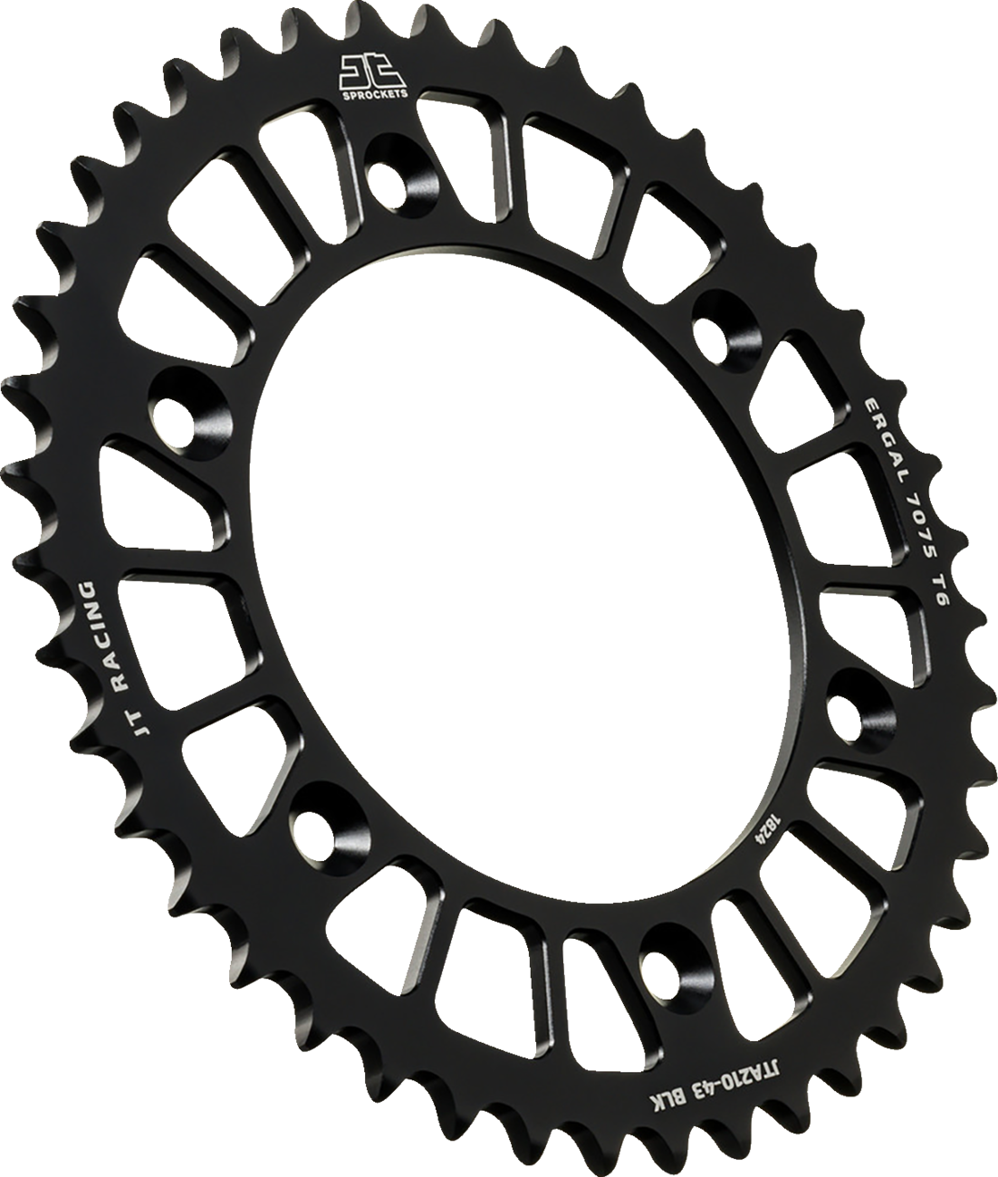 JT Sprockets JTA210.43BLK Rear Sprocket, 43-Tooth Aluminum, Black