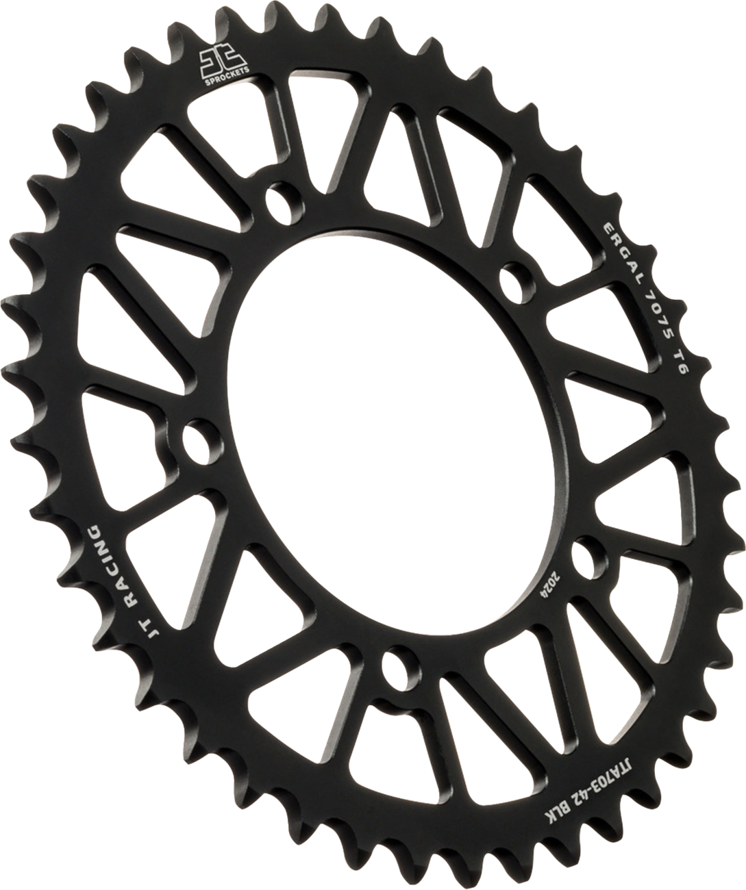 JT Sprockets JTA703.42BLK Rear Sprocket, 42-Tooth Aluminum, Black