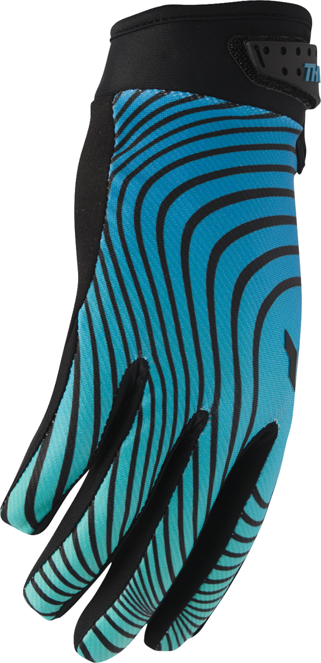 Thor Launchmode Identity Gloves - Teal/Black