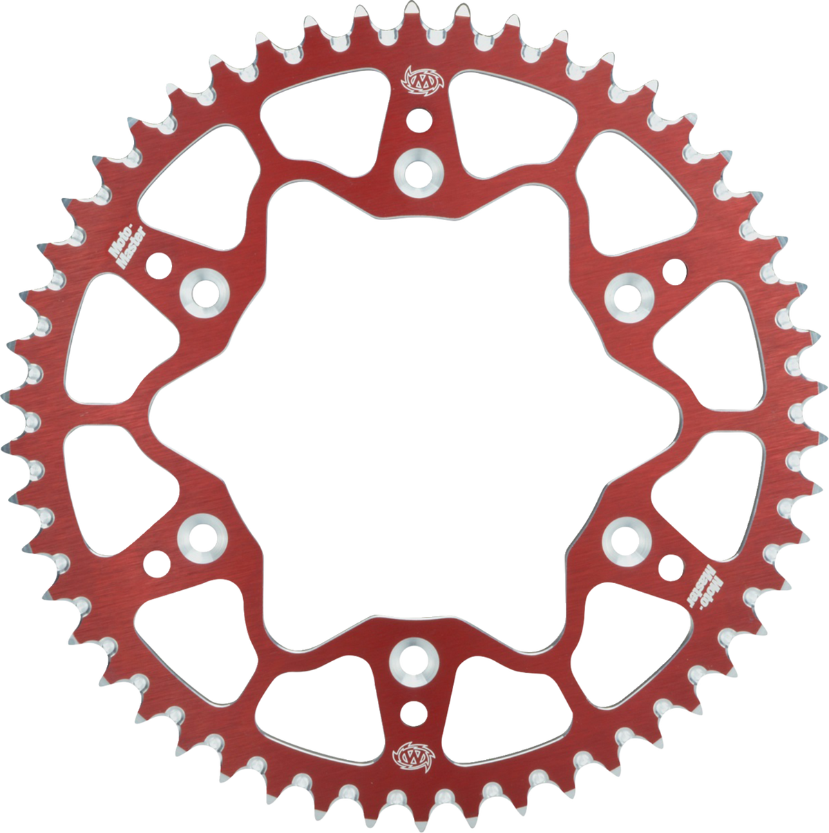 MOTO-MASTER 7075-T6 Aluminum Rear Sprocket, 49-Tooth, Red, Honda, Part 620032349