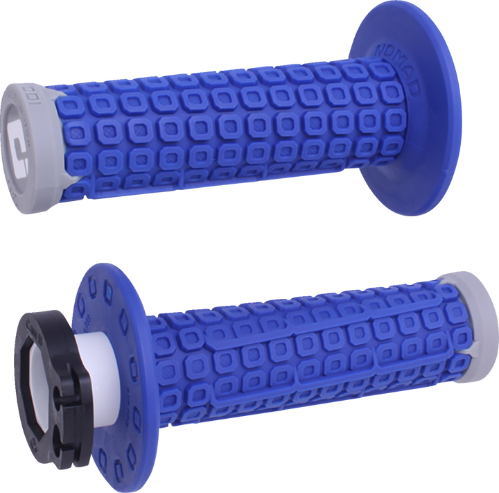 ODI Nomad Lock-On Off-Road Grips Blue/Gray H36NDUG
