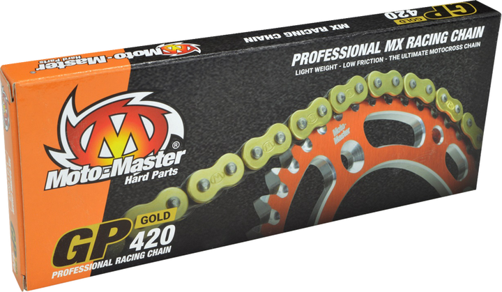 MOTO-MASTER GP 420 Gold Drive Chain, 134 Links, Part Number 642002