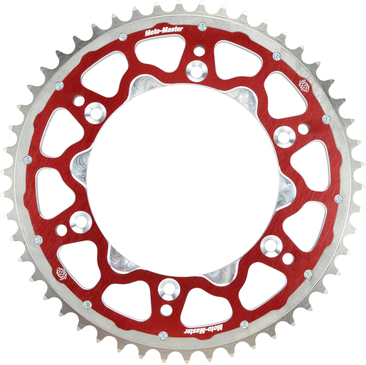 MOTO-MASTER Fusion Series Dual Ring Rear Sprocket 52-Tooth Red for Honda - Part Number 620023352