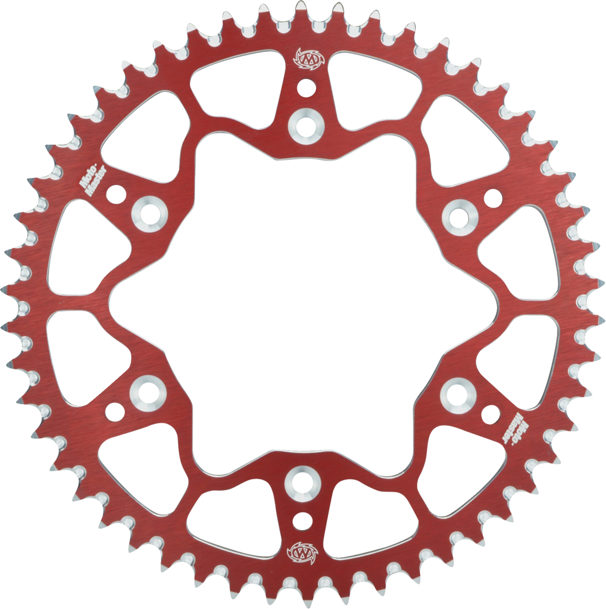 MOTO-MASTER 7075-T6 Aluminum Rear Sprocket, 56-Tooth, Red, Honda, Part Number 620032356