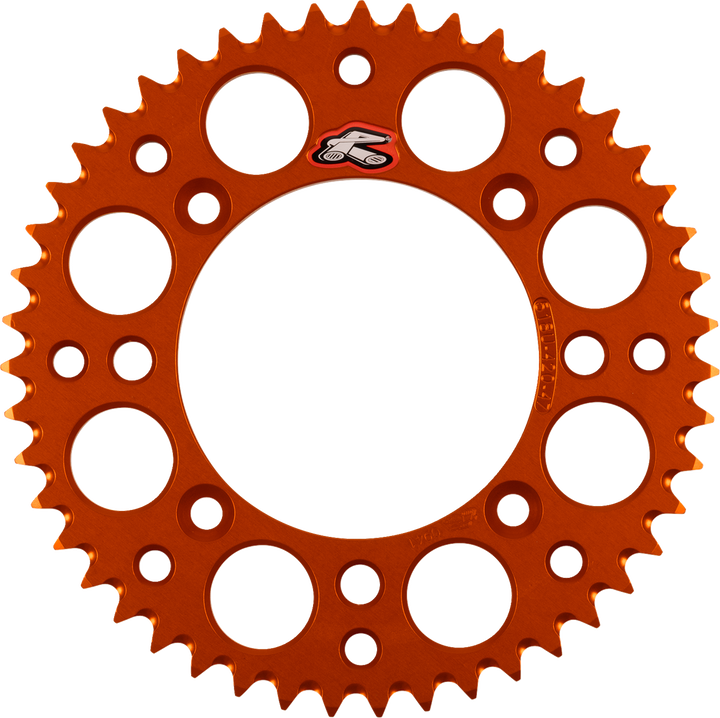 Renthal 518U-420-47GPOR Ultralight Aluminum Rear Sprocket, 47-Tooth Orange
