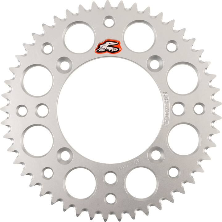 Renthal 518U-420-49GPSI Ultralight Aluminum Rear Sprocket, 49-Tooth Silver