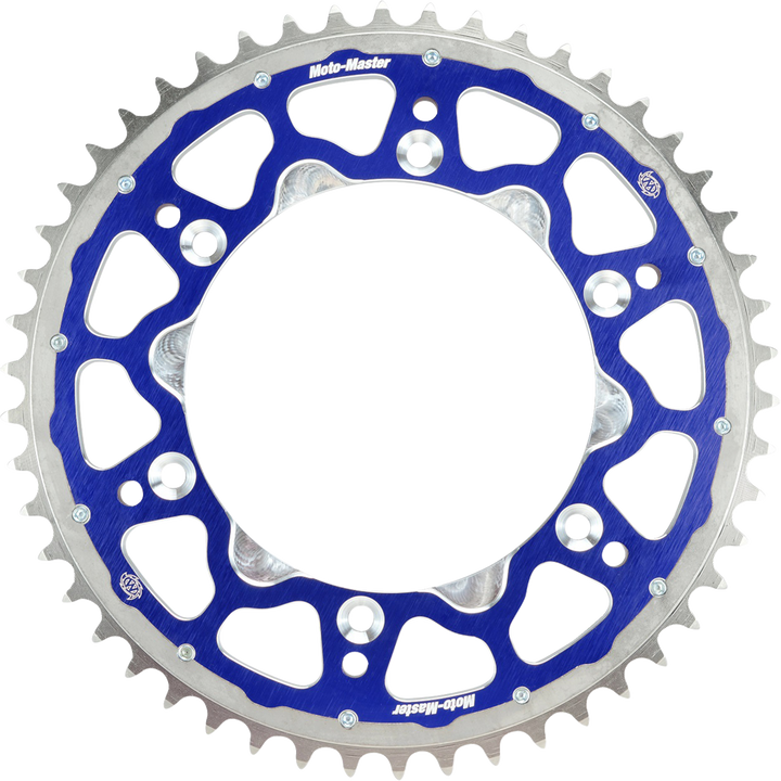 MOTO-MASTER Fusion Series Dual Ring Rear Sprocket, 48-Tooth Blue, TM 620193448