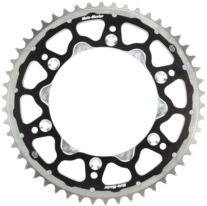 MOTO-MASTER Fusion Series Dual Ring Rear Sprocket 49-Tooth Black TM 620193249