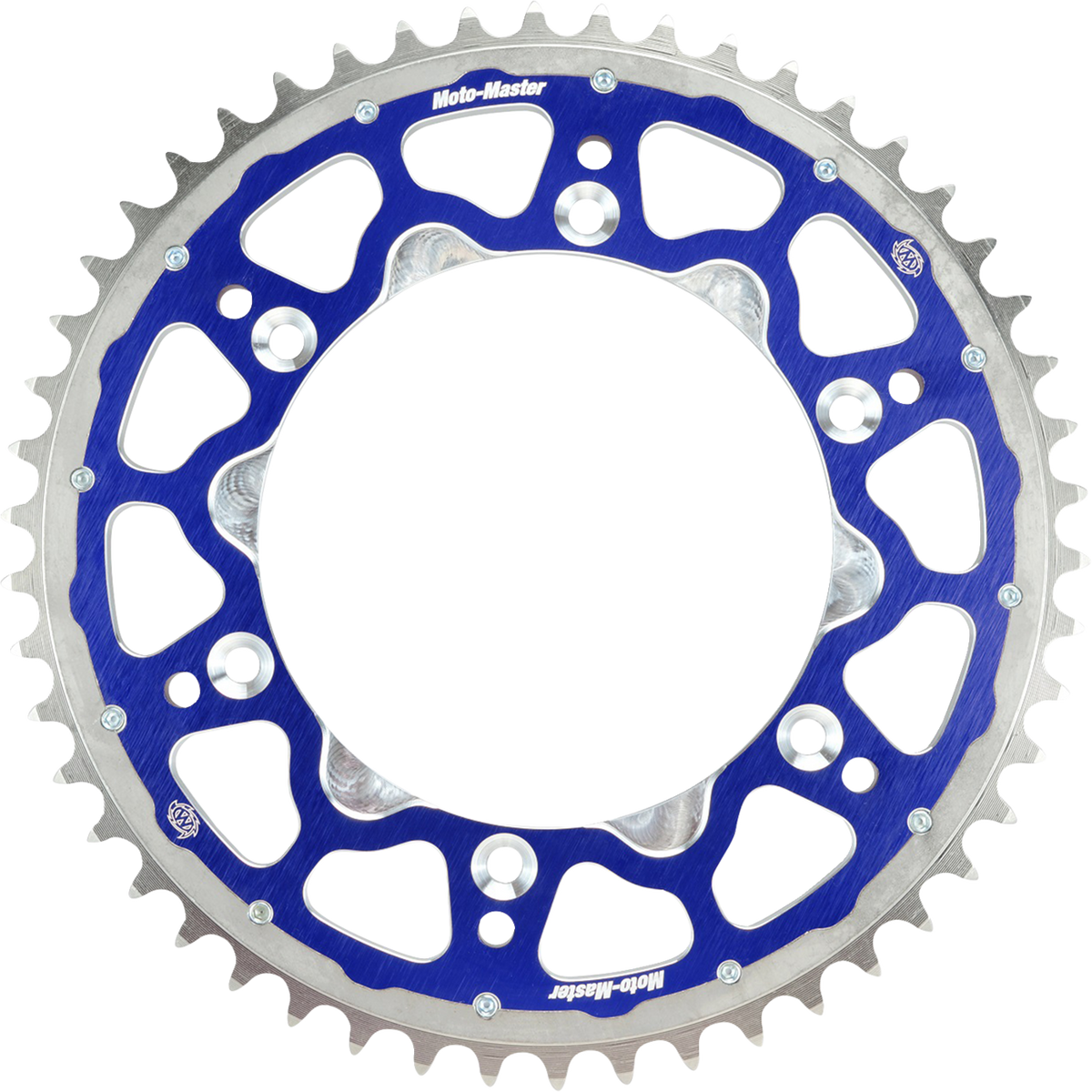 MOTO-MASTER Fusion Series Dual Ring Rear Sprocket 49-Tooth Blue TM 620193449